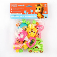 Набор погремушек &laquo;Собери меня&raquo;, 7 шт., яркие цвета, Крошка Я