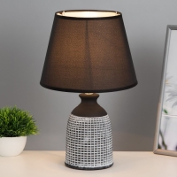 Настольная лампа "Корнелия" Е14 40Вт черный 22х22х35см RISALUX