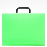 Папка-портфель А4 на замке, Calligrata "Неон", 1 отделение, пластиковая, 700 мкм, салатовая Папка-портфель А4 на замке, Calligrata "Неон", 1 отделение, пластиковая, 700 мкм, салатовая