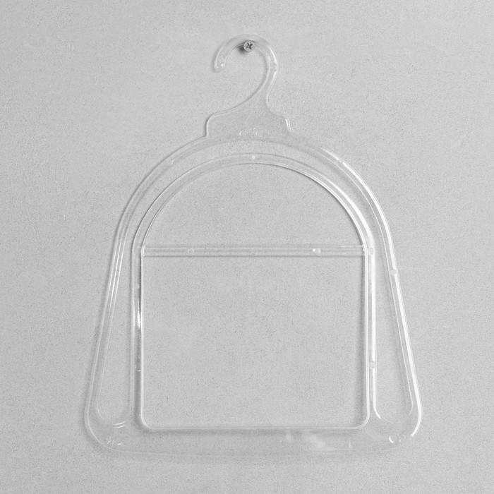 Вешалка для шапок, пластик, 24&times;30 см, цвет прозрачный