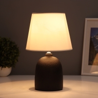 Лампа настольная "Олан" 1х40Вт Е14 черный 19,5х19,5х35см