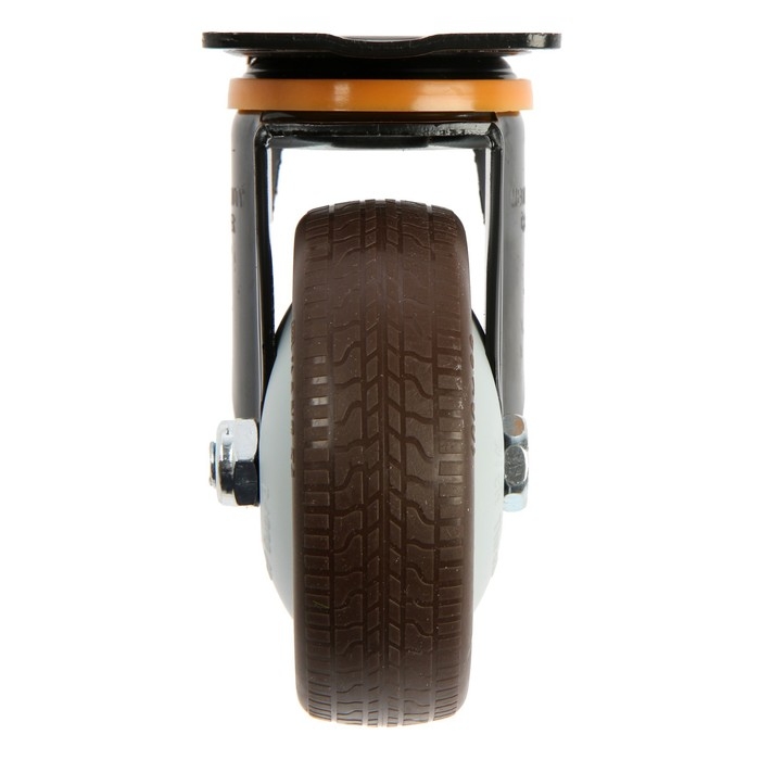 Колесо мебельное CAPPIO d=100,на площадке,поворотное, покрытие TPR