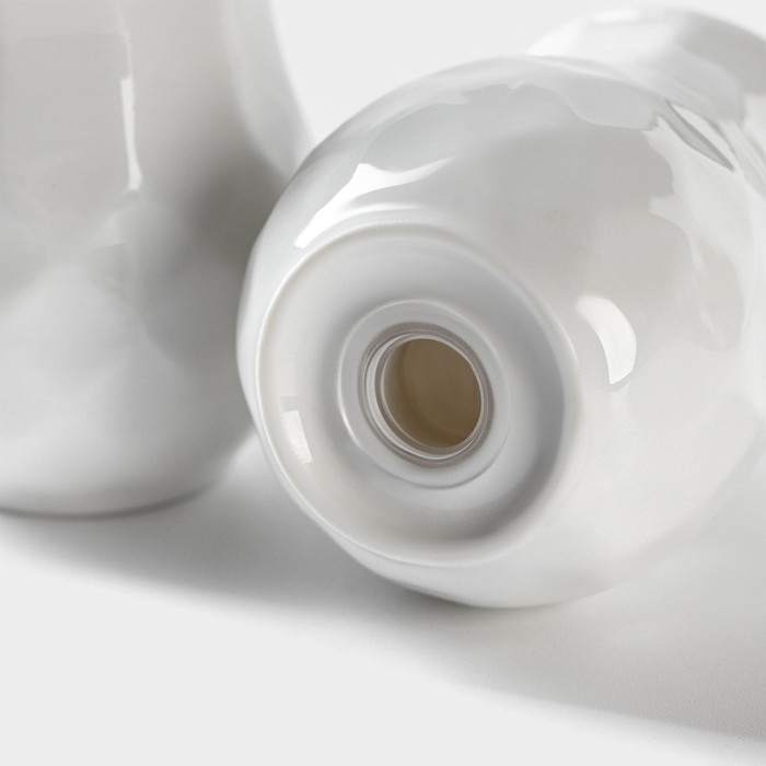 Набор для специй керамический &laquo;Эстет. Герда&raquo;, 2 предмета: солонка, перечница, цвет белый