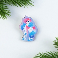 Подарочный набор новогодний, блокнот,карандаши ч/г 2 шт и значок &laquo;С новым годом&raquo;