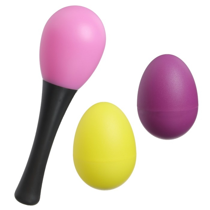 Набор погремушек «Перкуссионный маракас, 2 яичка», шейкеры, цвет МИКС, Крошка Я Набор погремушек «Перкуссионный маракас, 2 яичка», шейкеры, цвет МИКС, Крошка Я