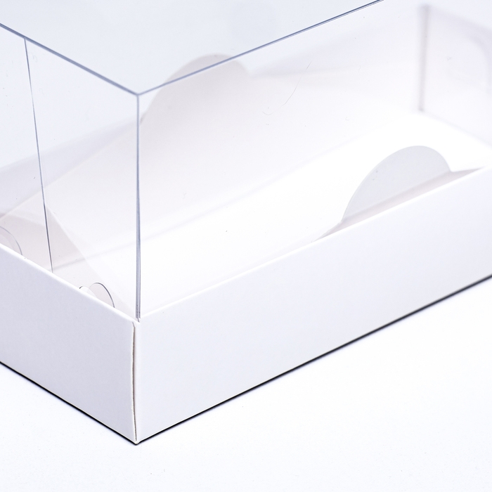 Кондитерская упаковка под рулет белая, 18 х 8 х 9 см