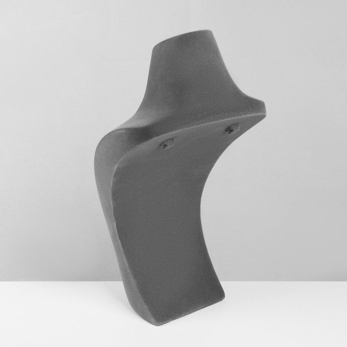 Бюст для украшений &laquo;Айсберг&raquo;, 17&times;15&times;29, h=29 см, флок, цвет серый графит