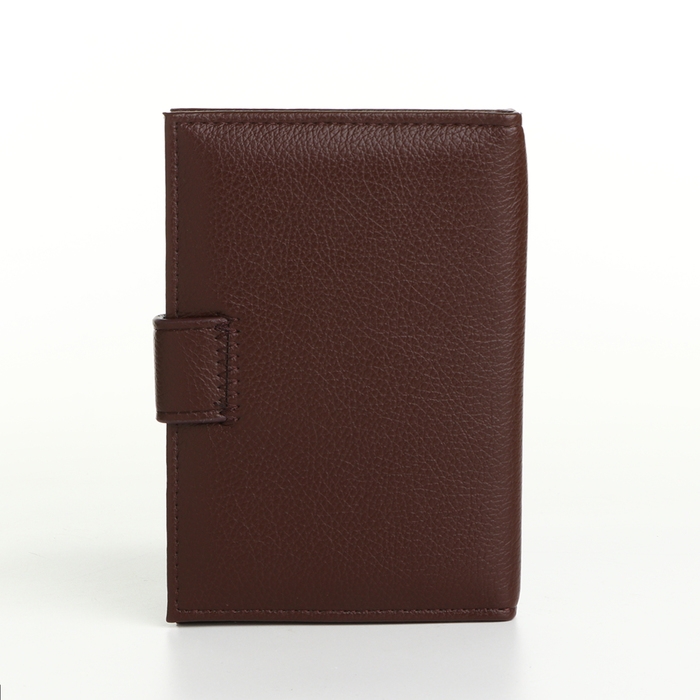 Обложка 2 в 1, для автодокументов и паспорта на магните, цвет коричневый Обложка 2 в 1, для автодокументов и паспорта на магните, цвет коричневый