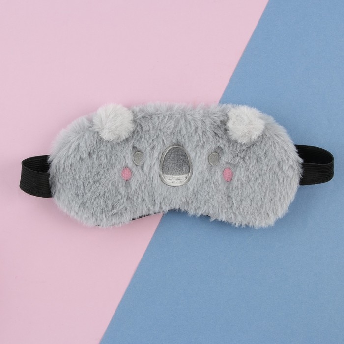 Маска для сна &laquo;Коала&raquo;, цвет серый