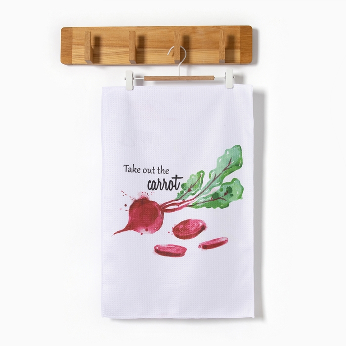 Полотенце Доляна Beet 40х60&plusmn;3см, 100% пэ, микрофибра