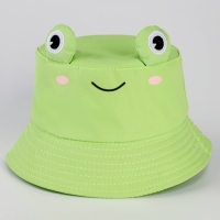 Панама детская для девочки &laquo;Лягушка&raquo;, с глазами, р-р 54см