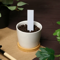 Бирки садовые для маркировки, 10 см, набор 20 шт., маркер, пластик, белые, Greengo Бирки садовые для маркировки, 10 см, набор 20 шт., маркер, пластик, белые, Greengo