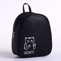 Рюкзак школьный из искусственной кожи &laquo;Бесите&raquo; 27х23х10 см