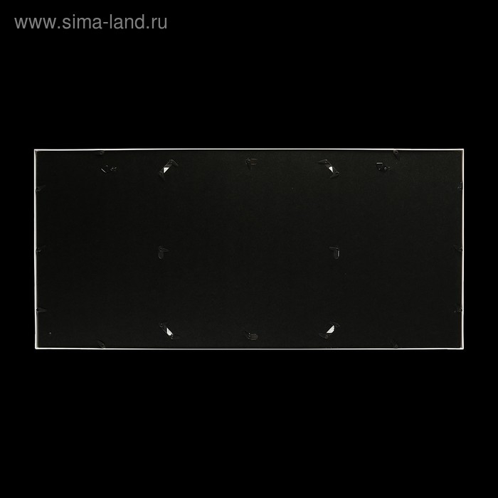 Фоторамка пластик на 9 фото 10х15, 29,6х29,6 см "Стильно" белая 35х74 см