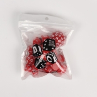 Набор кубиков для D&D (Dungeons and Dragons, ДнД) "Время игры", серия: D&D, 15 шт, красные