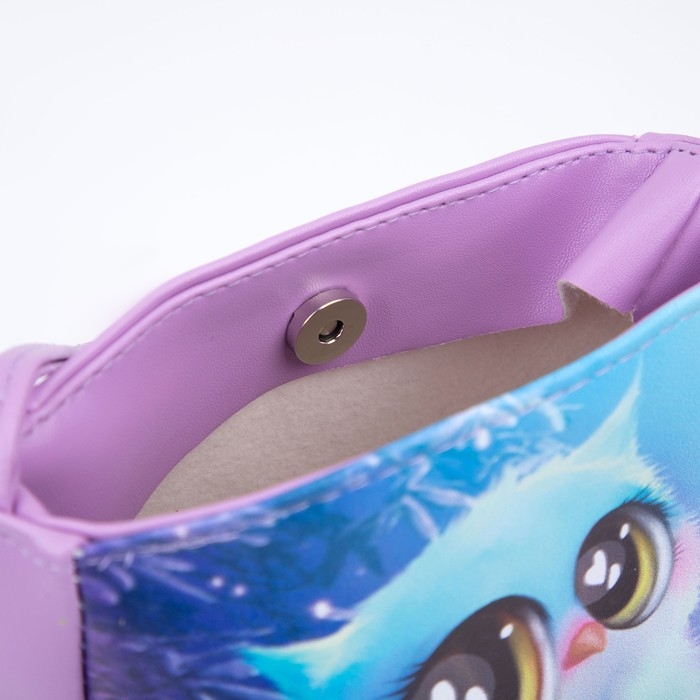 Сумка детская для девочки &laquo;Совушка&raquo; из эко-кожи, на ремешке, 17х12х5 см