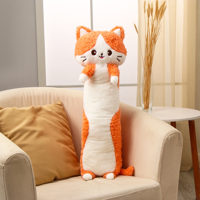 Мягкая игрушка &laquo;Кот-батон&raquo;, 80 см, цвет оранжевый