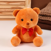 Мягкая игрушка "Мишка" с бантиком, 20 см, цвет коричневый Мягкая игрушка "Мишка" с бантиком, 20 см, цвет коричневый