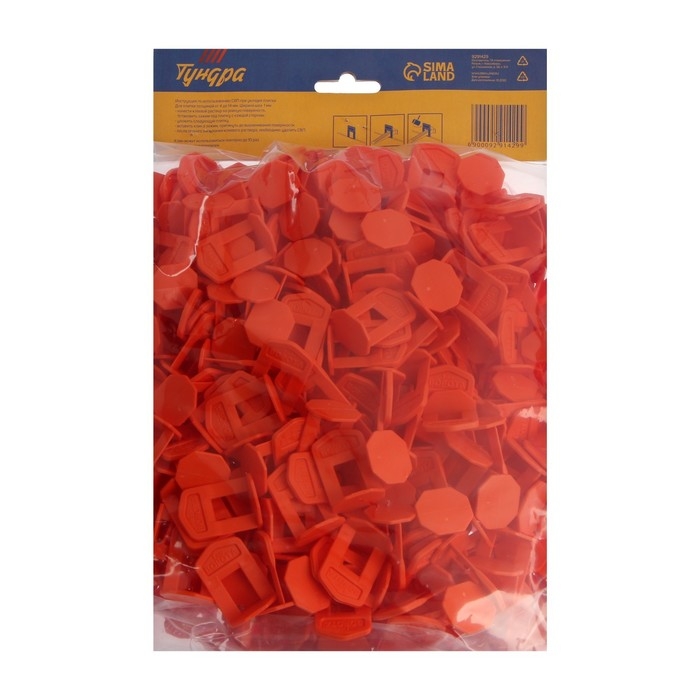 Зажим Зажим "Ворота" для выравнивания плитки ТУНДРА, 1 мм, в упаковке 500 шт.