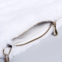 Сумка плюшевая, 24х19х3 см, цвет белый Сумка плюшевая, 24х19х3 см, цвет белый