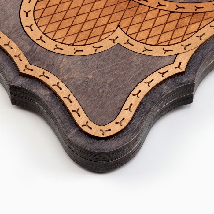 Нарды деревянные большие, резные, настольная игра Нарды деревянные большие, резные, настольная игра "Кобра", 45 х 45 см