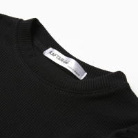 Джемпер детский с воланами KAFTAN, р. 32 (110-116 см), чёрный