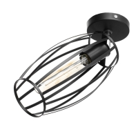 Спот "Овал" Е27 40Вт черный 14х23 см Спот "Овал" Е27 40Вт черный 14х23 см