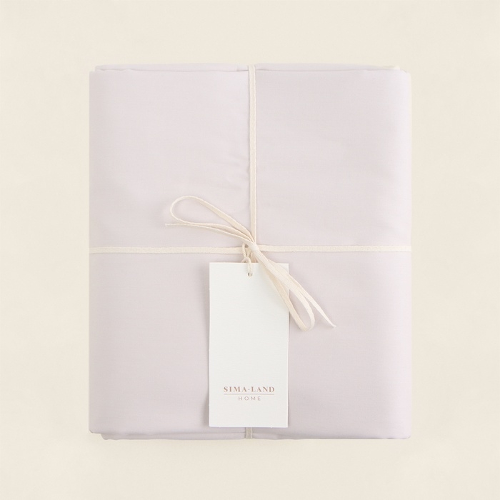 Простыня на резинке SL Home Beige 140*200+30 см , сатин, 140 гр/м2, 100% хлопок