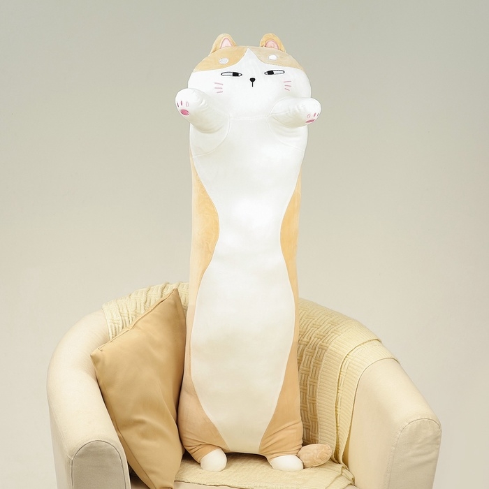 Шкурка мягкой игрушки «Кот-батон», 110 см, цвет бежевый, без набивки Шкурка мягкой игрушки «Кот-батон», 110 см, цвет бежевый, без набивки