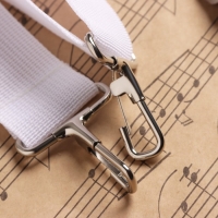 Ремень для маршевого барабана, ширина 3,8 см, длина 75-145 см, белый