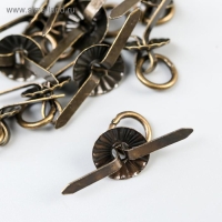 Ручка для шкатулки металл "Молоточек" бронза набор 10 шт С183 1,2х1,2 см Ручка для шкатулки металл "Молоточек" бронза набор 10 шт С183 1,2х1,2 см