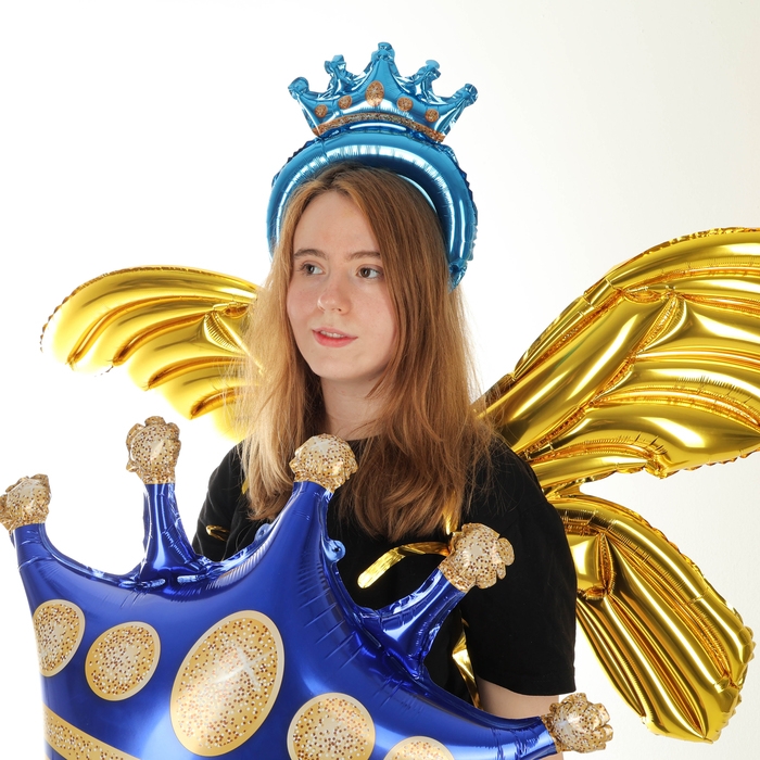 Набор фольгированных шаров &laquo;Карнавальный набор. Королевский синий&raquo;, 3 шт.