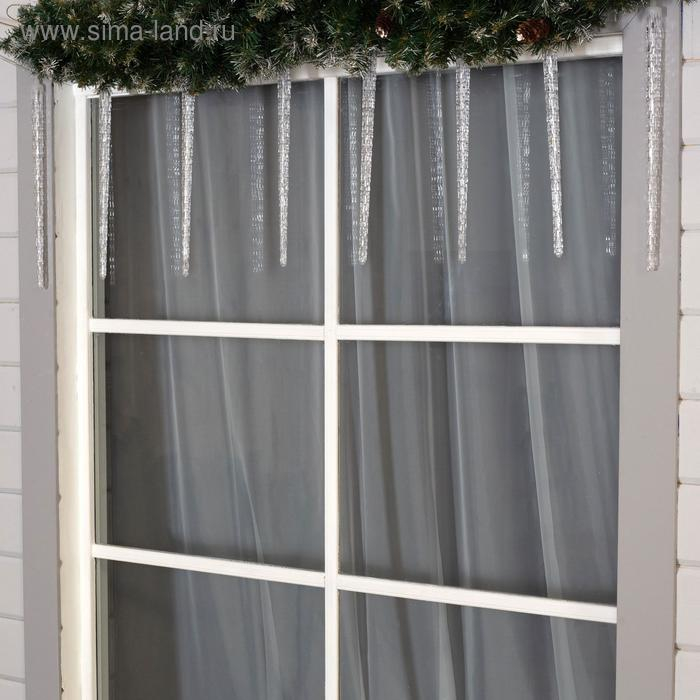 Гирлянда «Сосульки рифленые» 2.5 × 0.42 м, IP65, прозрачная нить, 288 LED, свечение мульти с эффектом стекания, 12 В Гирлянда «Сосульки рифленые» 2.5 × 0.42 м, IP65, прозрачная нить, 288 LED, свечение мульти с эффектом стекания, 12 В