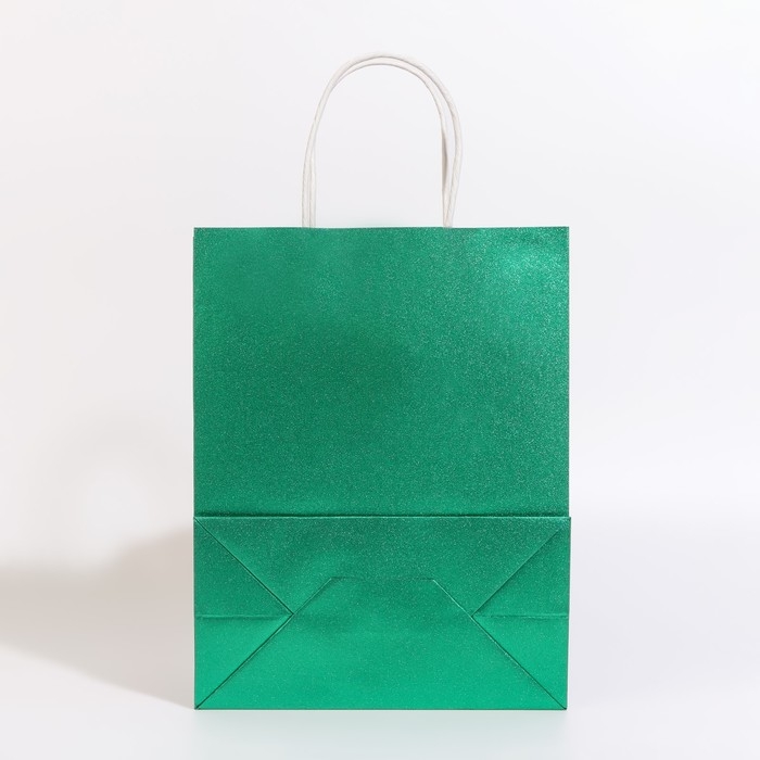 Пакет подарочный бумажный с глиттером лазурный, 21 х 11 х 27 см Пакет подарочный бумажный с глиттером лазурный, 21 х 11 х 27 см