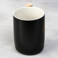 Кружка керамическая &laquo;Лучший из лучших&raquo;, 400 мл, цвет чёрный