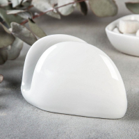 Салфетница фарфоровая Wilmax, 11&times;8 см, цвет белый