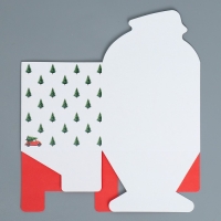 Коробка новогодняя для мини-букетов &laquo;Happy New Year&raquo;, 12 х 17 х 10 см, Новый год