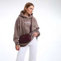 Сумка женская через плечо TEXTURA, маленький размер, цвет бордовый