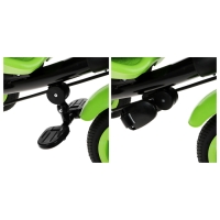 Велосипед трёхколёсный Vivat 1, принт стрелки, салатовый