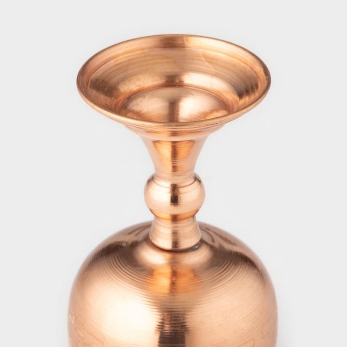 Бокал медный, 150 мл, d=5,5 см, h=11,5 см, c узором, 1 сорт