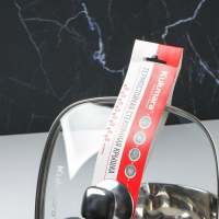 Крышка для сковороды и кастрюли стеклянная, квадратная, 26 см, с ободом и ручкой из нержавеющей стали Крышка для сковороды и кастрюли стеклянная, квадратная, 26 см, с ободом и ручкой из нержавеющей стали