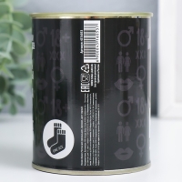 Носки в банке "Чистые носки для грязных дел" (мужские, цвет черный) МИКС