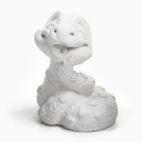 Новый год. Символ 2025. Фигура для раскраски "Змея малыш" 5х4см Новый год. Символ 2025. Фигура для раскраски "Змея малыш" 5х4см