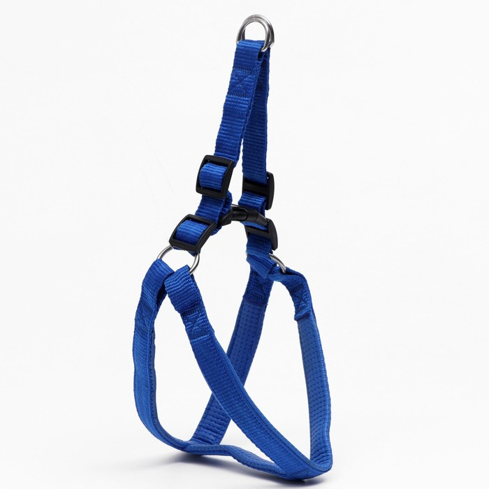 Шлейка Шлейка "Комфорт" комбинированная, 2,5 см, ОШ 45-65 см, ОГ 50-70 см, синяя