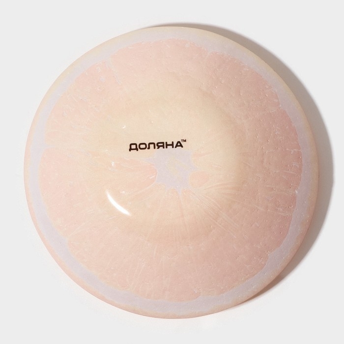 Салатник стеклянный Доляна &laquo;Апельсин&raquo;, 150 мл, 12&times;2,5 см, цвет оранжевый