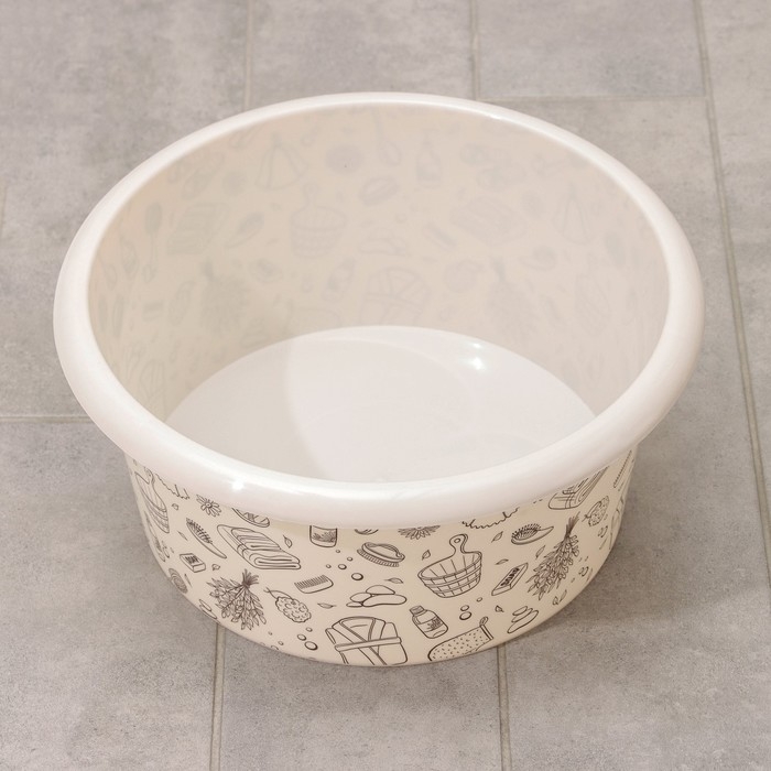 Таз круглый «Русская банька», 10 л Таз круглый «Русская банька», 10 л