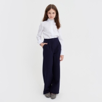 Брюки для девочки MINAKU, цвет синий, рост 140 см