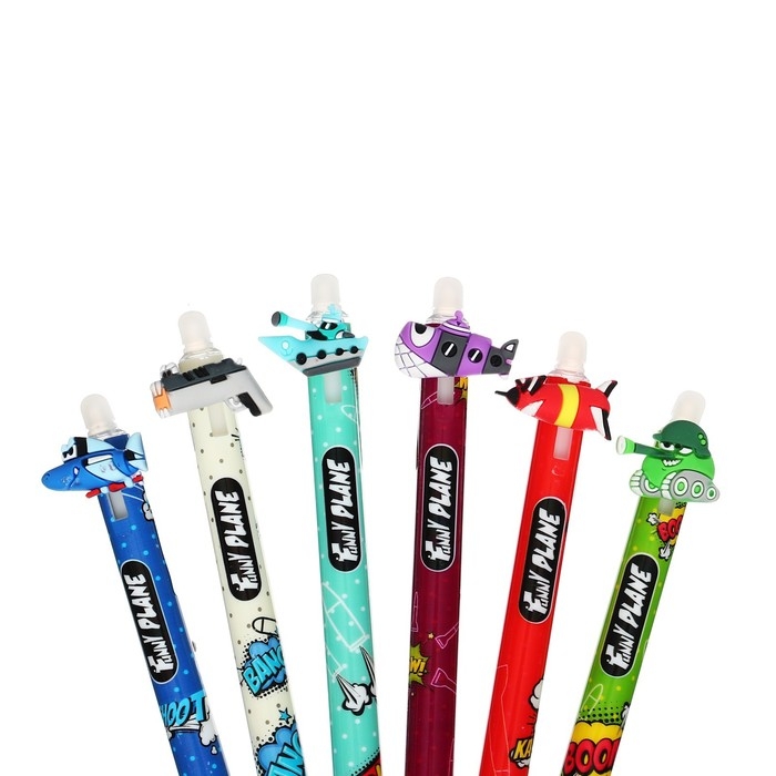 Ручка гелевая-прикол "Транспорт", МИКС