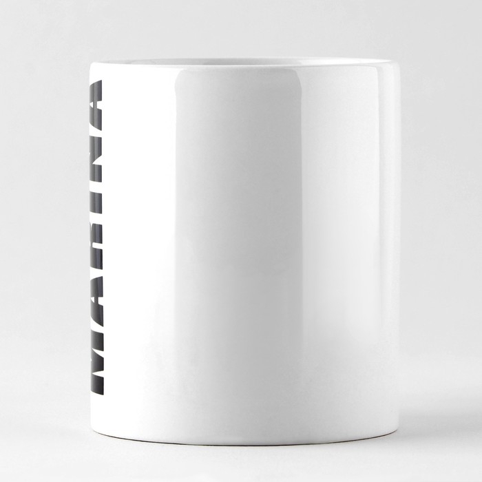 Кружка керамическая &laquo;Марина&raquo;, 320 мл, цвет белый