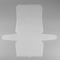 Канва-основа для вышивания сумки, пластиковая, 47 &times; 45 см, 2 &times; 2 мм, цвет белый